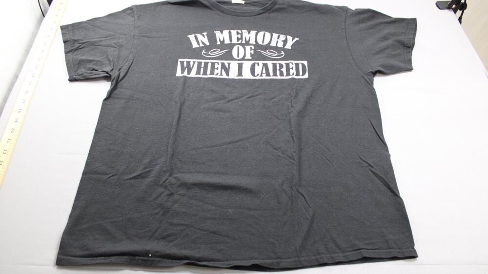 Delta IN Memory of When I Cared T-Shirt Pro Weight Mens XL Black Short sleeves